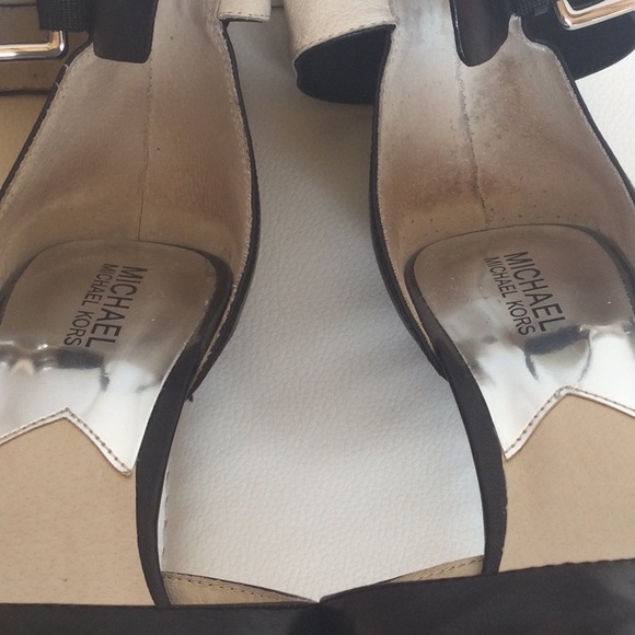 EUC Michael Michael Kors Black Leather Shoes Heels 8M - Picture 13 of 16